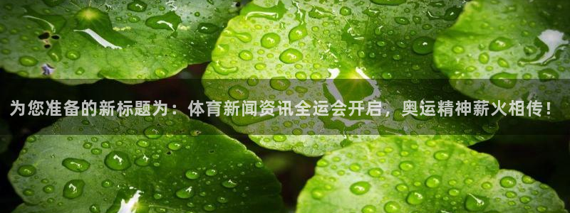 MK体育官方正版app官网:为您准备的新标题为:体育新闻资讯